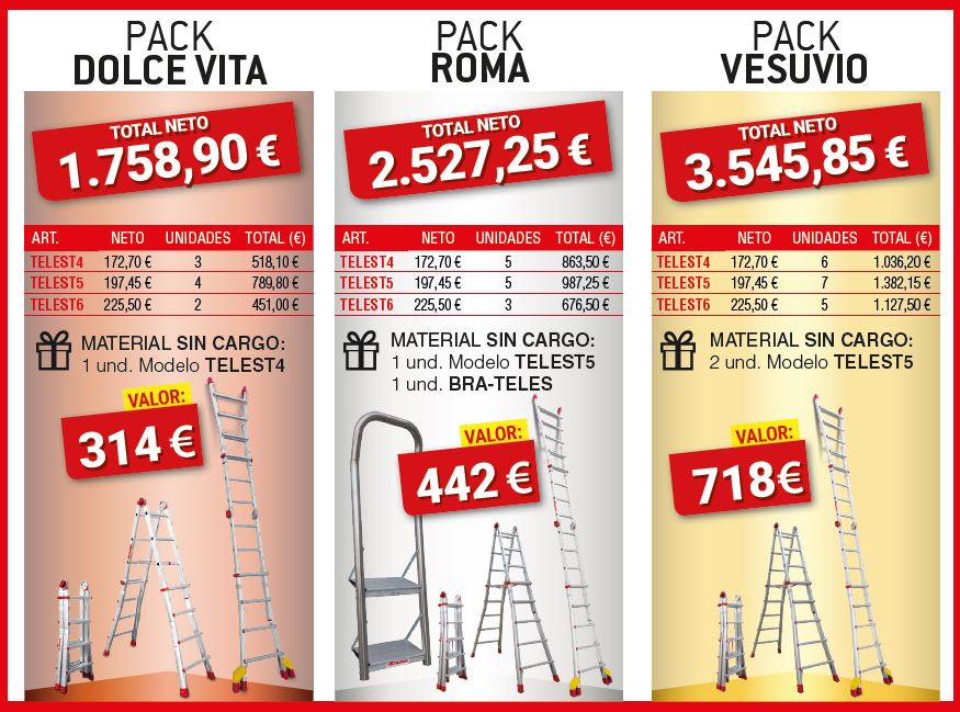 Oferta escaleras teles